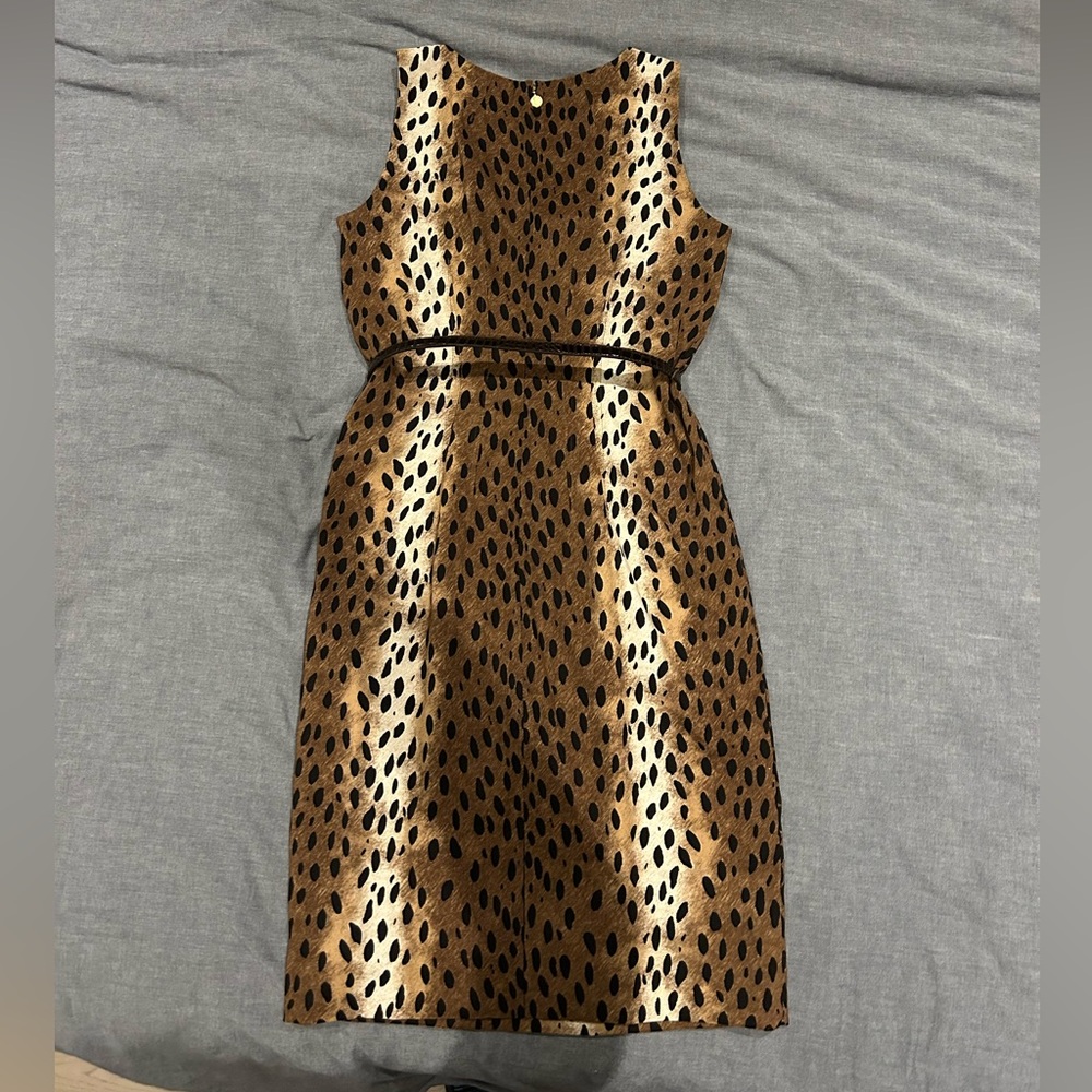 Michael Kors Animal Print Sleeveless Dress – Size 2 – Elegant Cocktail